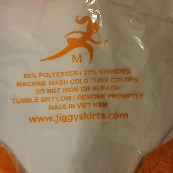 Women's Jiggy Polo/Golf Shirt.White/ Orange trim . - Picture 3 of 3